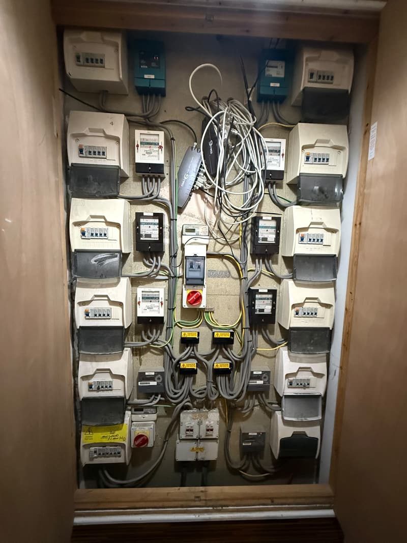Communal meter cupboard