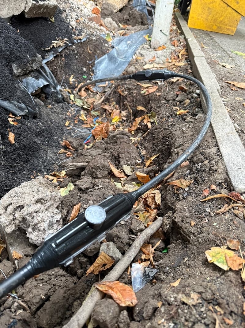 Underground cable joint